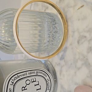 Sezane Gisele Gold and Ecru Bracelet Bangle, Sold Out, Fashion Jewelry, GUC